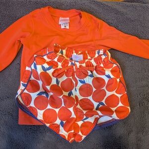 Hanna Andersson Orange Kids Swim Set 2T